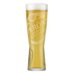 Svenska ölglas med bryggeriernas logotyp